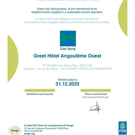 Hotel Greet Angoulême Saint-Yrieix-sur-Charente